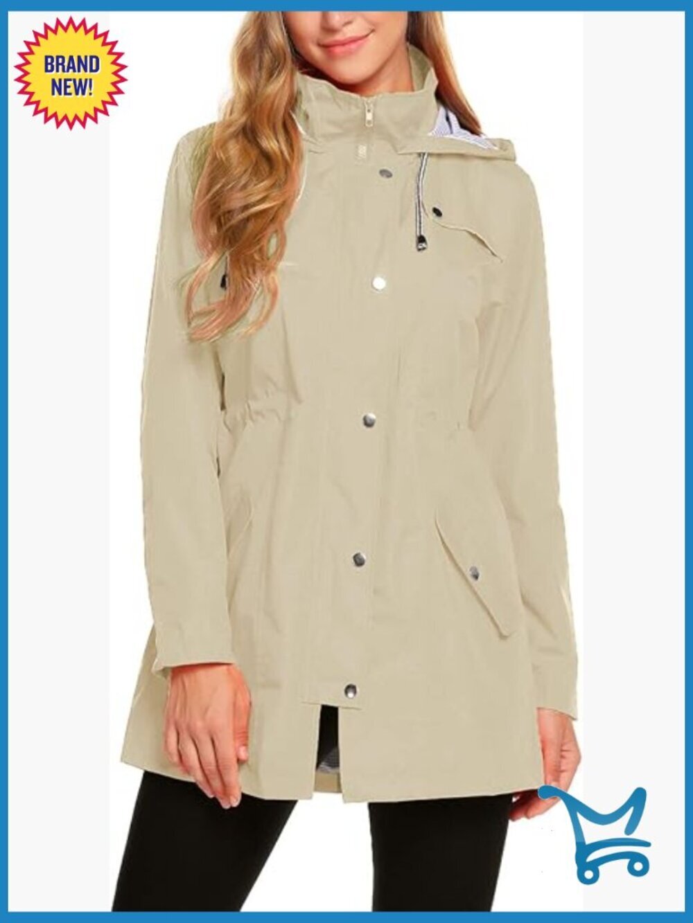 Lightweight Hooded Waterproof Rain Jacket S-XXL